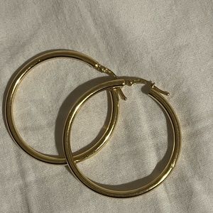 18k hoop earrings